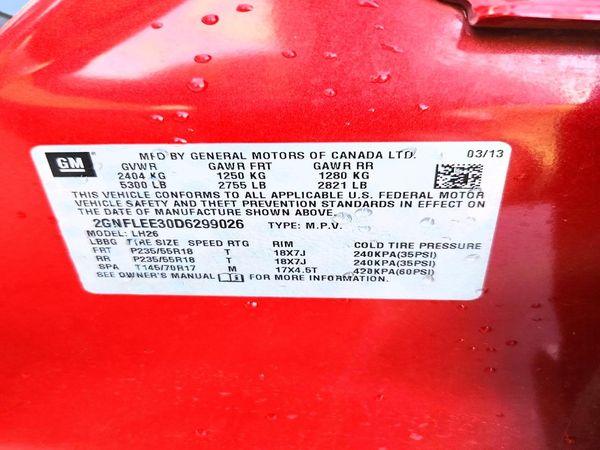 2013 CHEVROLET EQUINOX 1LT
