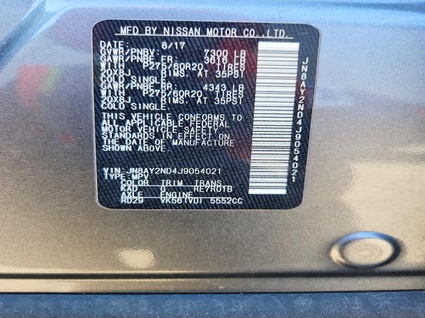 2018 NISSAN ARMADA