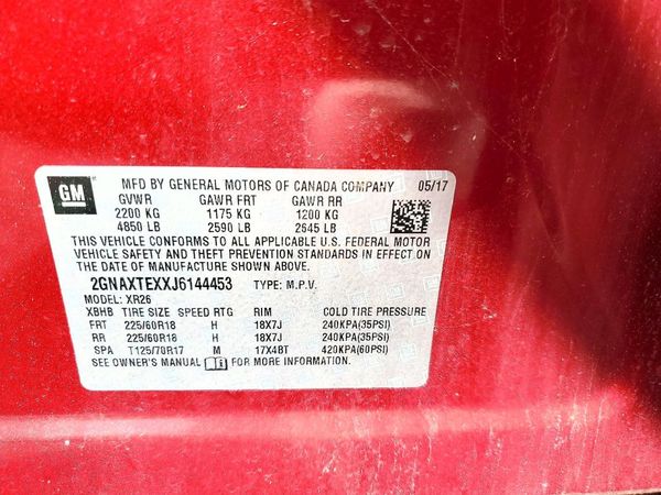 2018 CHEVROLET EQUINOX LT (2LT)