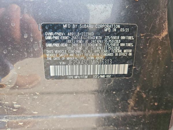 2021 SUBARU FORESTER