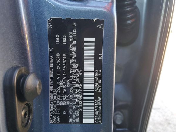 2016 TOYOTA HIGHLANDER