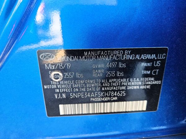 2019 HYUNDAI SONATA