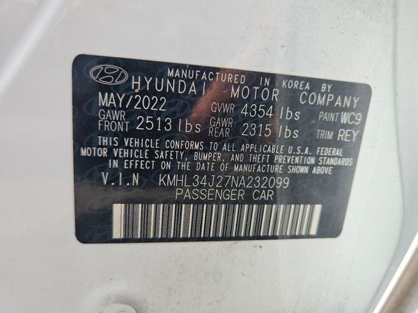 2022 HYUNDAI SONATA