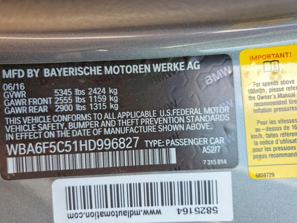 2017 BMW 650