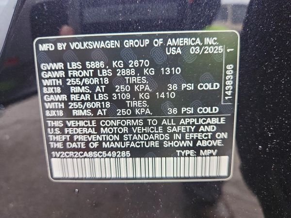 2025 VOLKSWAGEN ATLAS