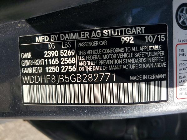 2016 MERCEDES-BENZ E E350-4M