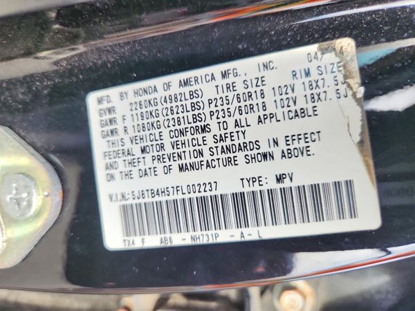 2015 ACURA RDX Technology Package