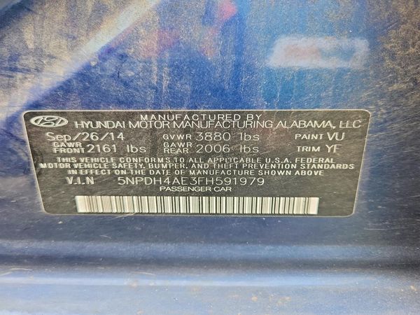2015 HYUNDAI ELANTRA
