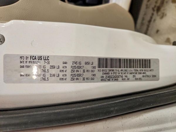 2016 DODGE GRAND CARAVAN SXT