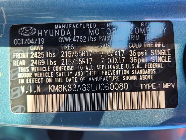 2020 HYUNDAI KONA Limited