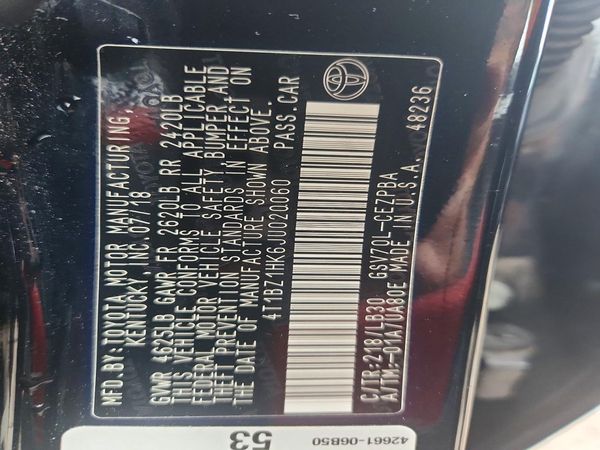 2018 TOYOTA CAMRY