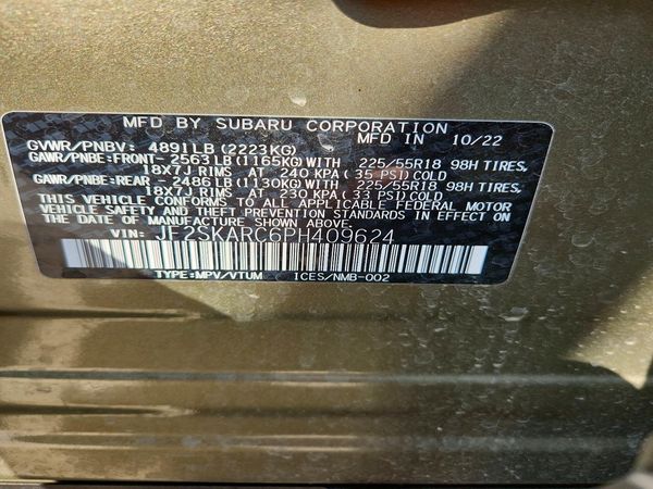 2023 SUBARU FORESTER
