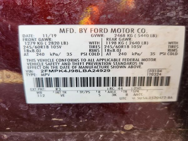2020 FORD EDGE SEL