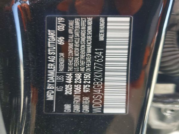 2019 MERCEDES-BENZ CLA CLA250-4M