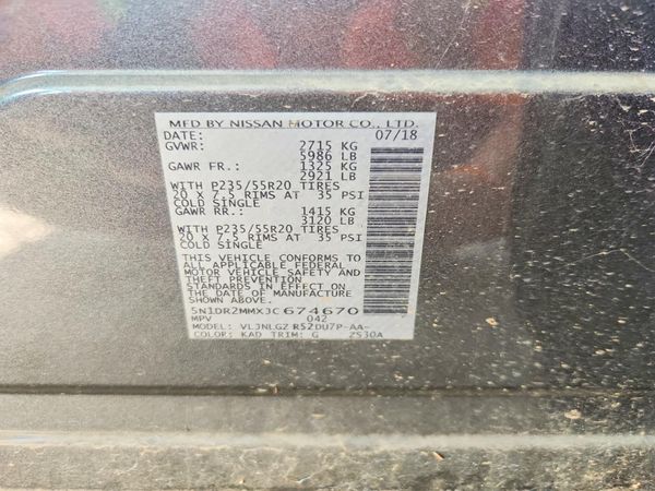 2018 NISSAN PATHFINDER