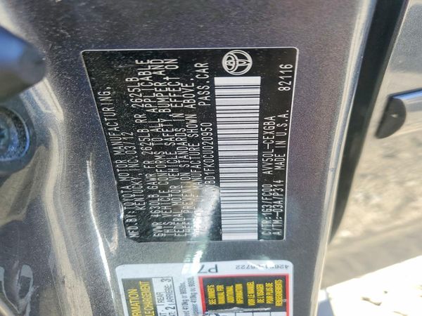 2012 TOYOTA CAMRY Hybrid