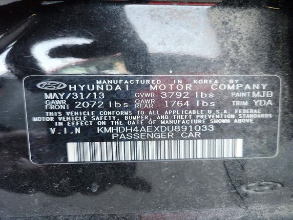 2013 HYUNDAI ELANTRA