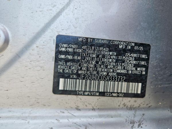 2025 SUBARU CROSSTREK