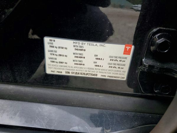 2018 TESLA MODEL S