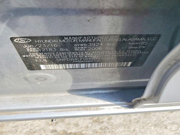 2017 HYUNDAI ELANTRA
