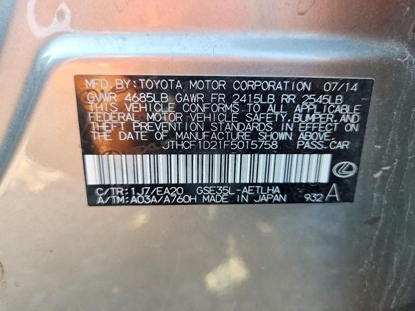2015 LEXUS IS