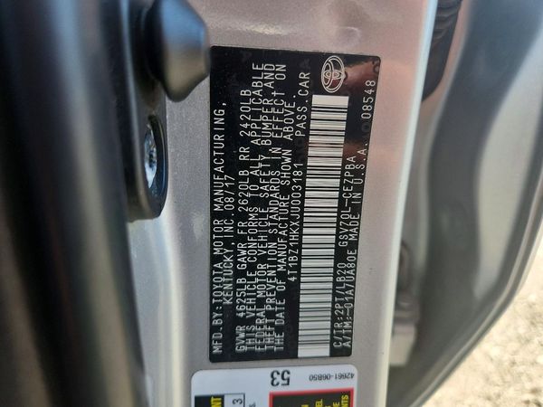 2018 TOYOTA CAMRY