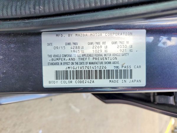 2016 MAZDA 6