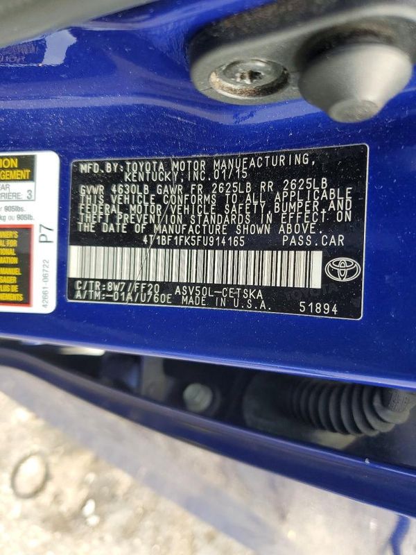 2015 TOYOTA CAMRY