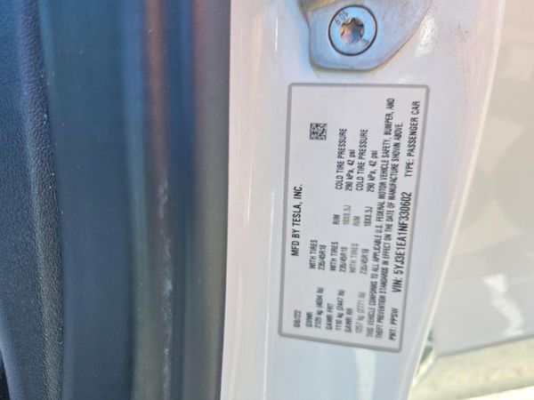 2022 TESLA MODEL 3