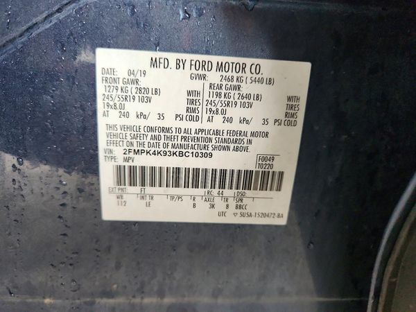 2019 FORD EDGE Titanium