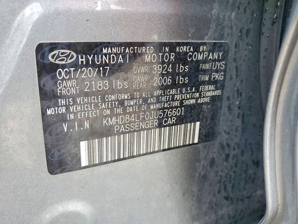 2018 HYUNDAI ELANTRA