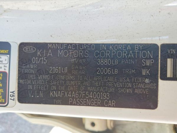 2015 KIA FORTE