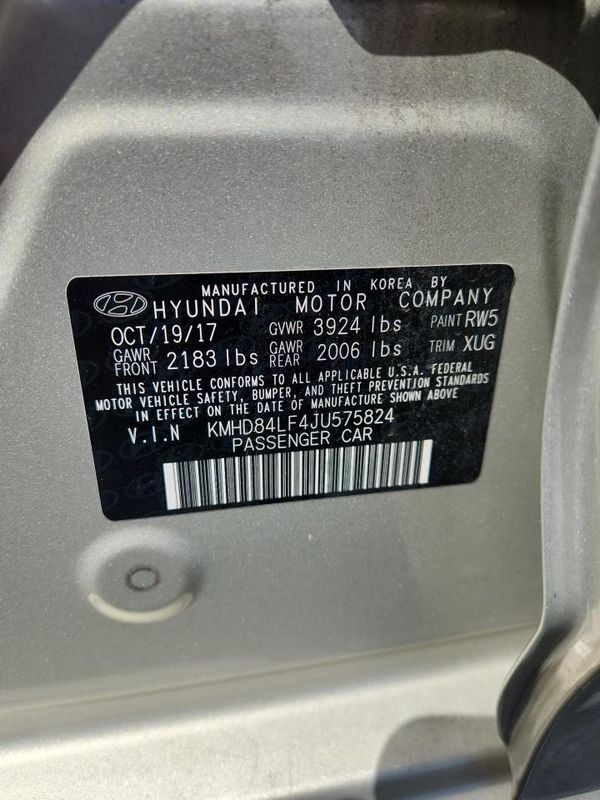 2018 HYUNDAI ELANTRA