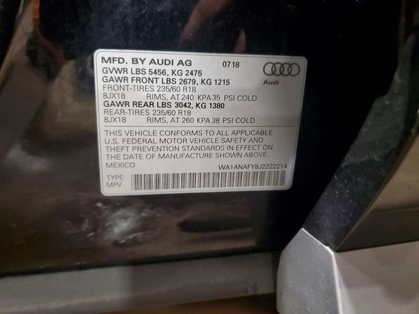 2018 AUDI Q5 quattro Premium