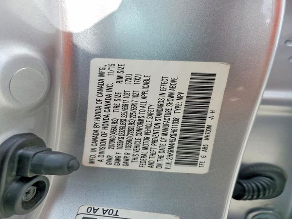 2016 HONDA CRV EX