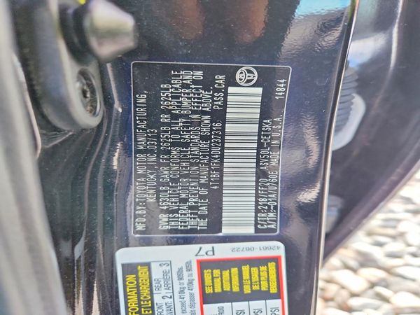 2013 TOYOTA CAMRY