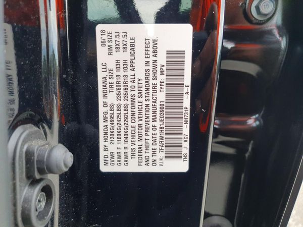 2018 HONDA CRV EX-L/EX-L Navi