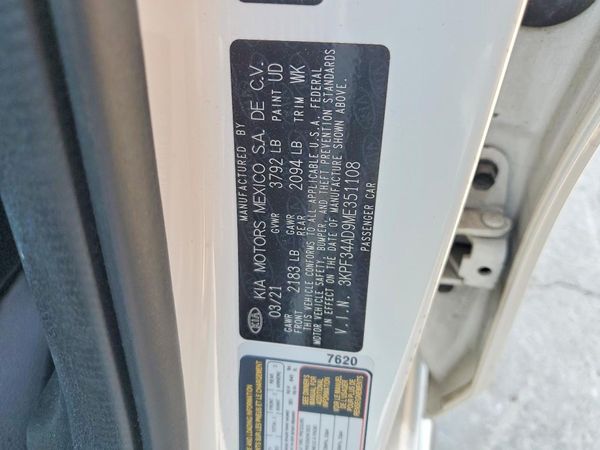 2021 KIA FORTE GT Line