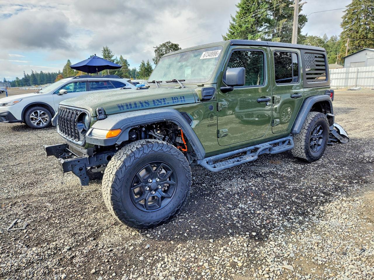 2024 JEEP WRANGLER 4-DOOR SPORT 4XE — Front 3/4