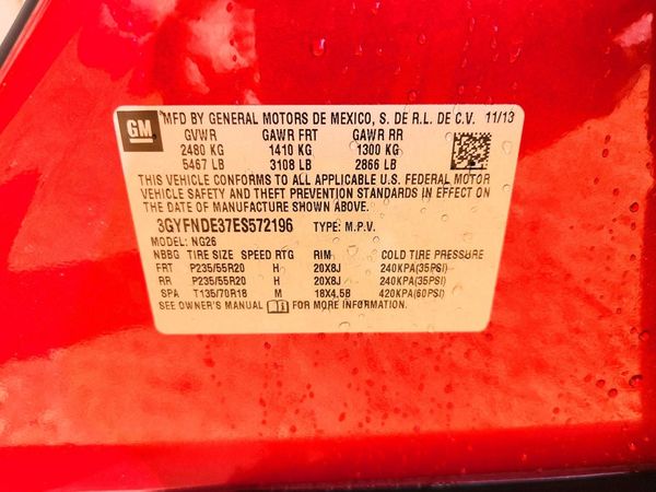 2014 CADILLAC SRX Premium — VINS