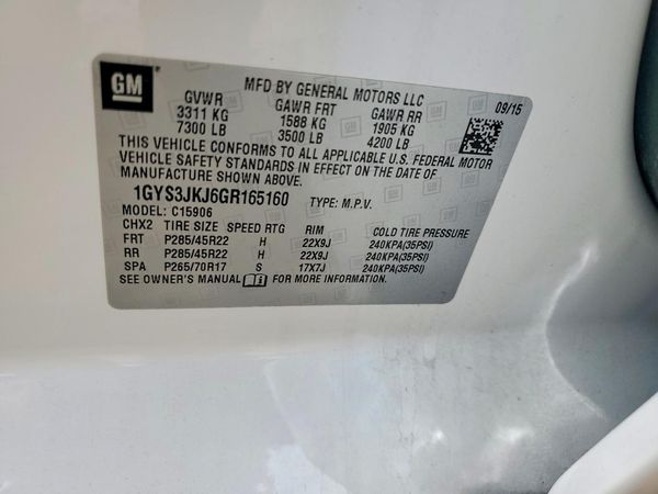 2016 CADILLAC ESCALADE ESV Premium — VINS