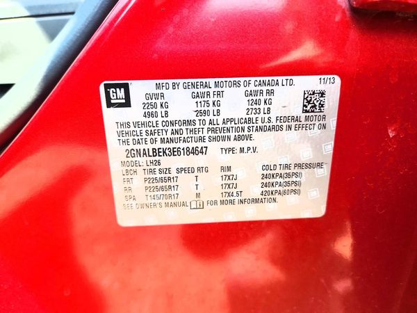 2014 CHEVROLET EQUINOX 1LT