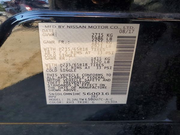 2017 INFINITI QX60