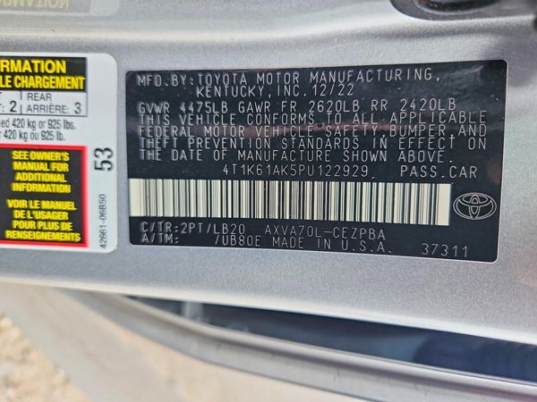 2023 TOYOTA CAMRY