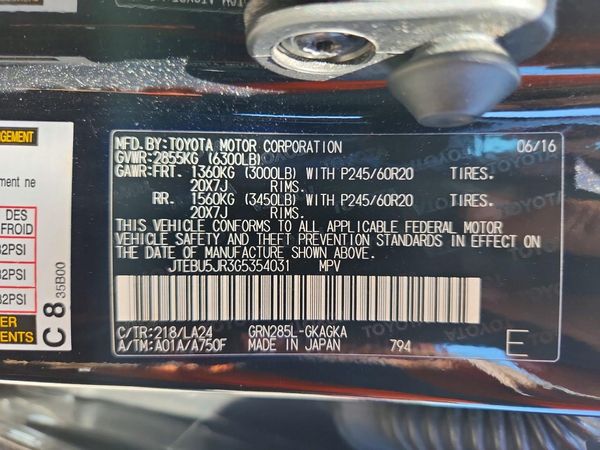 2016 TOYOTA 4RUNNER