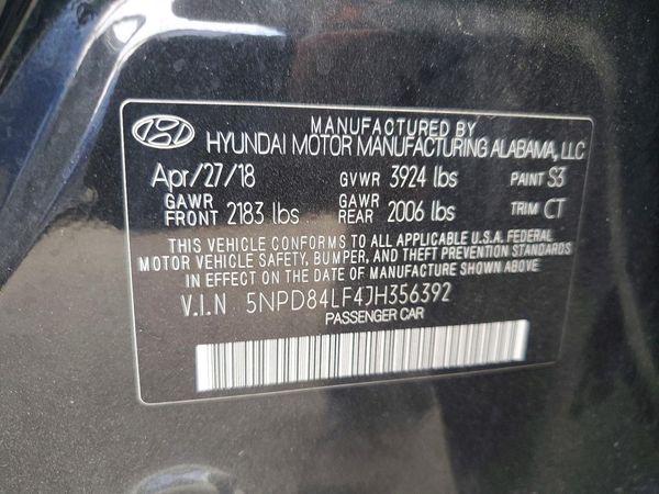 2018 HYUNDAI ELANTRA