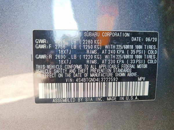 2020 SUBARU OUTBACK Limited+M/R+NAVI(HK)