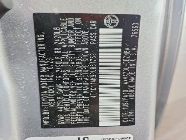 2024 TOYOTA CAMRY LE