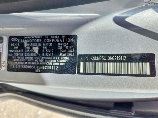 2017 KIA SEDONA