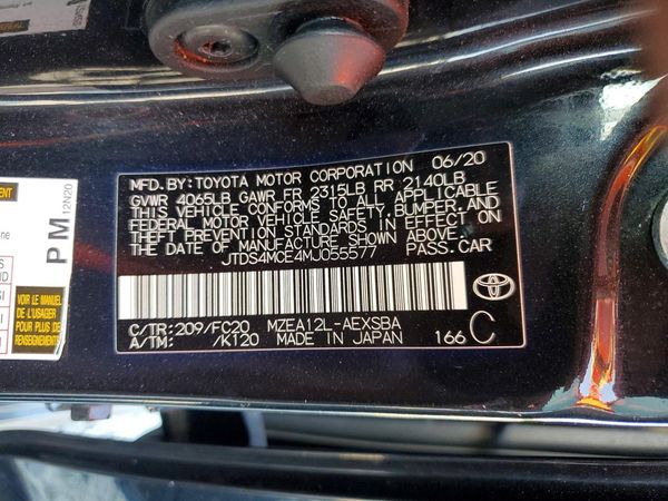 2021 TOYOTA COROLLA